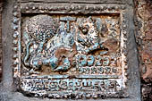 Bagan Myanmar. Dhammayazika pagoda, glazed Jataka plaques. 